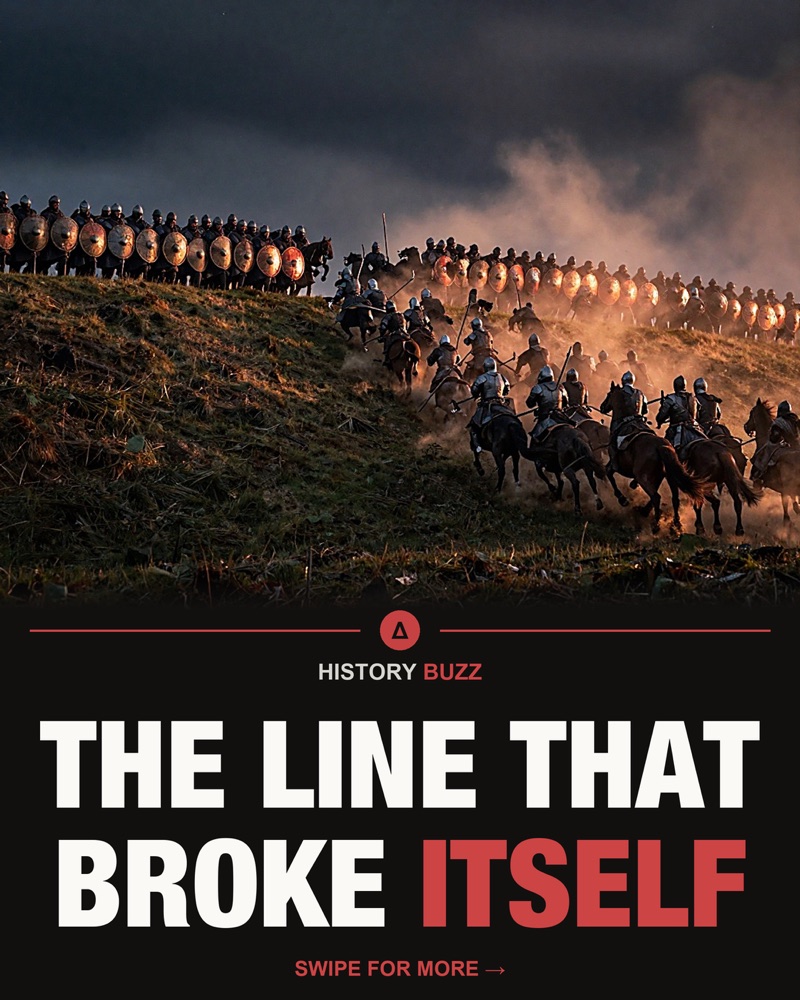 HistoryBuzz carousel cover: cavalry breaking over a hillside at dusk